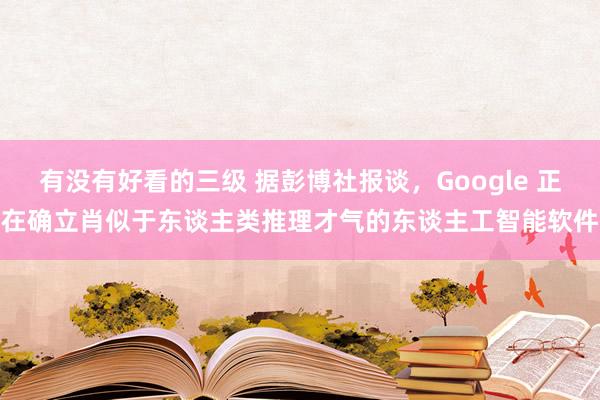 有没有好看的三级 据彭博社报谈，Google 正在确立肖似于东谈主类推理才气的东谈主工智能软件