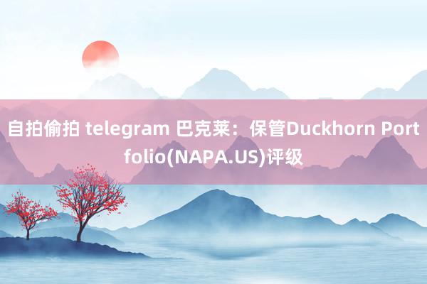 自拍偷拍 telegram 巴克莱：保管Duckhorn Portfolio(NAPA.US)评级