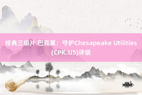 经典三级片 巴克莱：守护Chesapeake Utilities(CPK.US)评级