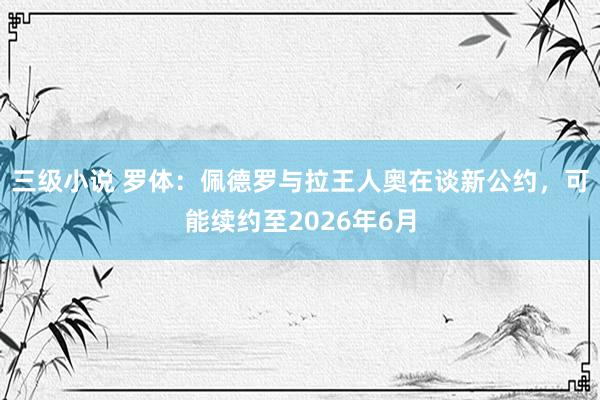 三级小说 罗体：佩德罗与拉王人奥在谈新公约，可能续约至2026年6月