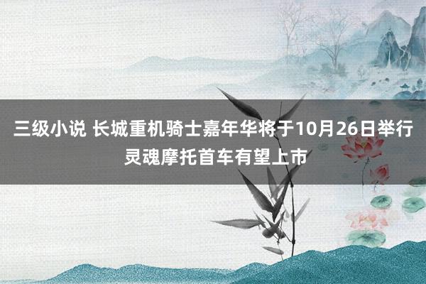 三级小说 长城重机骑士嘉年华将于10月26日举行 灵魂摩托首车有望上市