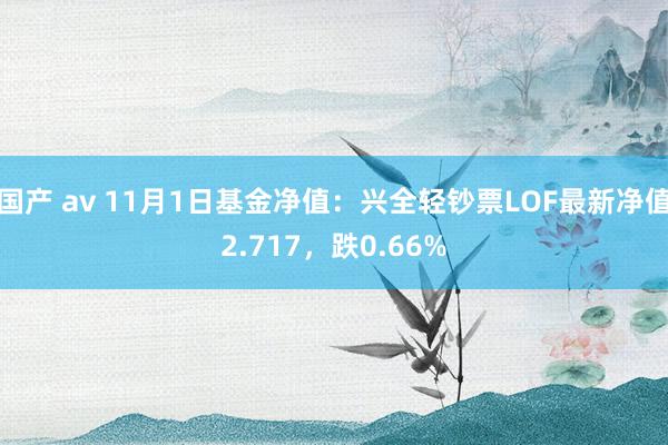 国产 av 11月1日基金净值：兴全轻钞票LOF最新净值2.717，跌0.66%