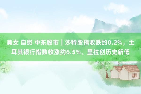 美女 自慰 中东股市｜沙特股指收跌约0.2%，土耳其银行指数收涨约6.5%、里拉创历史新低