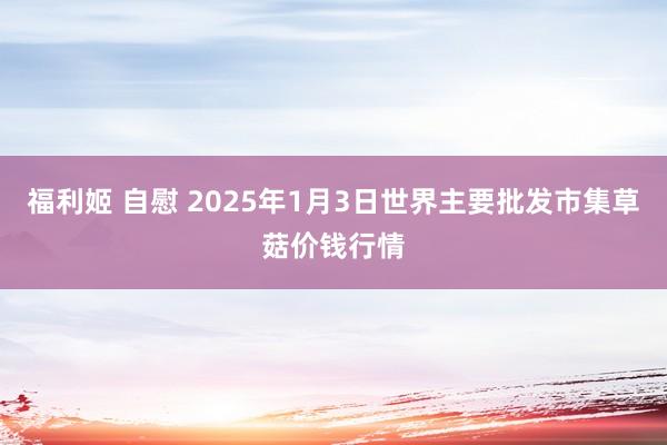 福利姬 自慰 2025年1月3日世界主要批发市集草菇价钱行情