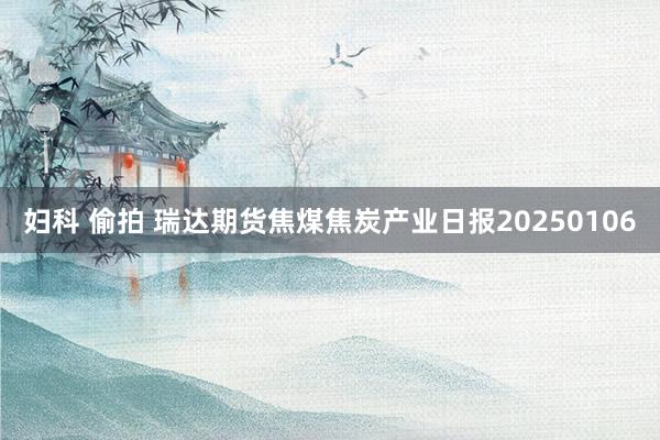 妇科 偷拍 瑞达期货焦煤焦炭产业日报20250106