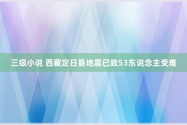 三级小说 西藏定日县地震已致53东说念主受难