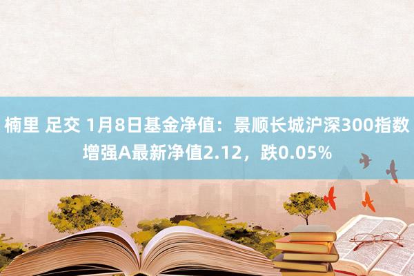 楠里 足交 1月8日基金净值：景顺长城沪深300指数增强A最新净值2.12，跌0.05%