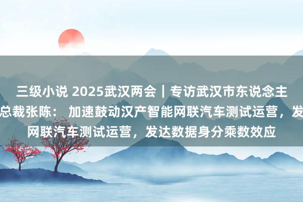 三级小说 2025武汉两会｜专访武汉市东说念主大代表、东软集团副总裁张陈： 加速鼓动汉产智能网联汽车测试运营，发达数据身分乘数效应