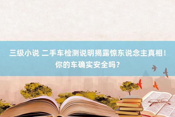 三级小说 二手车检测说明揭露惊东说念主真相！你的车确实安全吗？